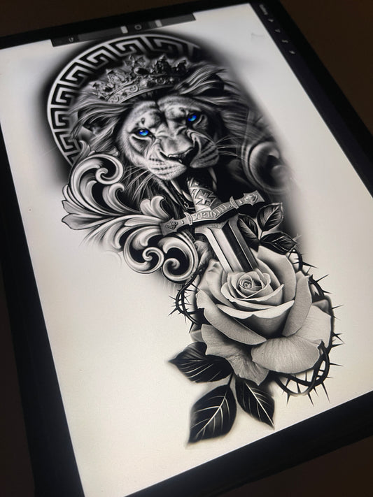 Lion tattoo design