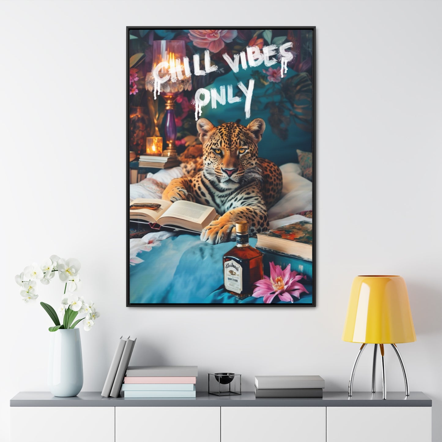 ´Chill vibes only´ Canvas Wall art