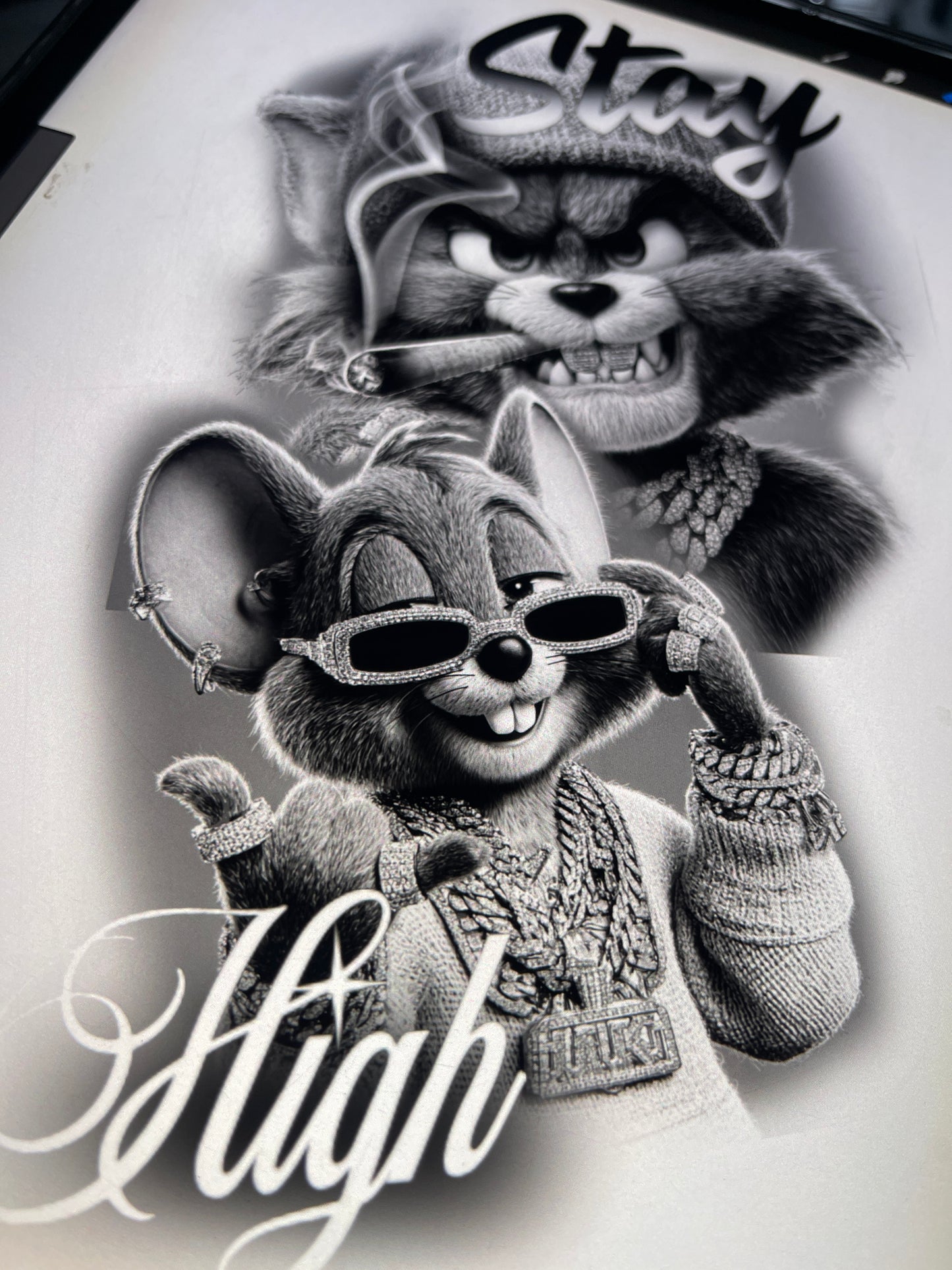 Tom & Jerry forearm tattoo design