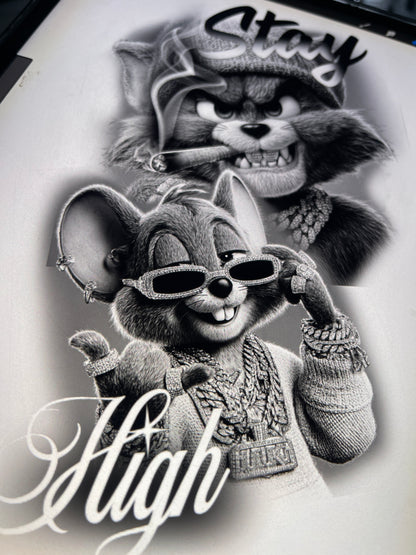 Tom & Jerry forearm tattoo design