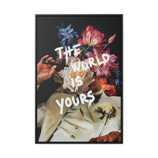 The world is yours Canvas Wall art