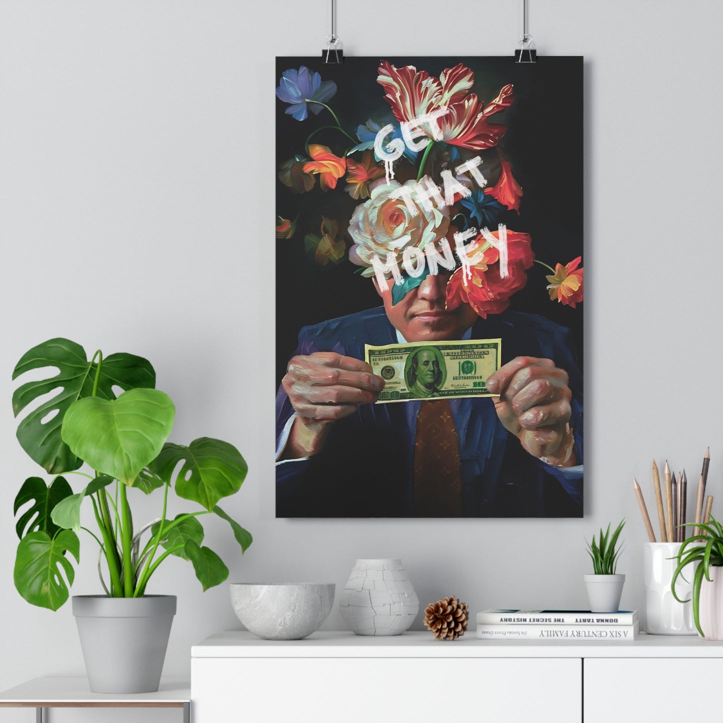 Impresión artística Giclée Consigue ese dinero 