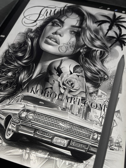 Chicano tattoo design