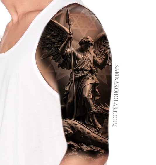 Archangel Michael Tattoo Design