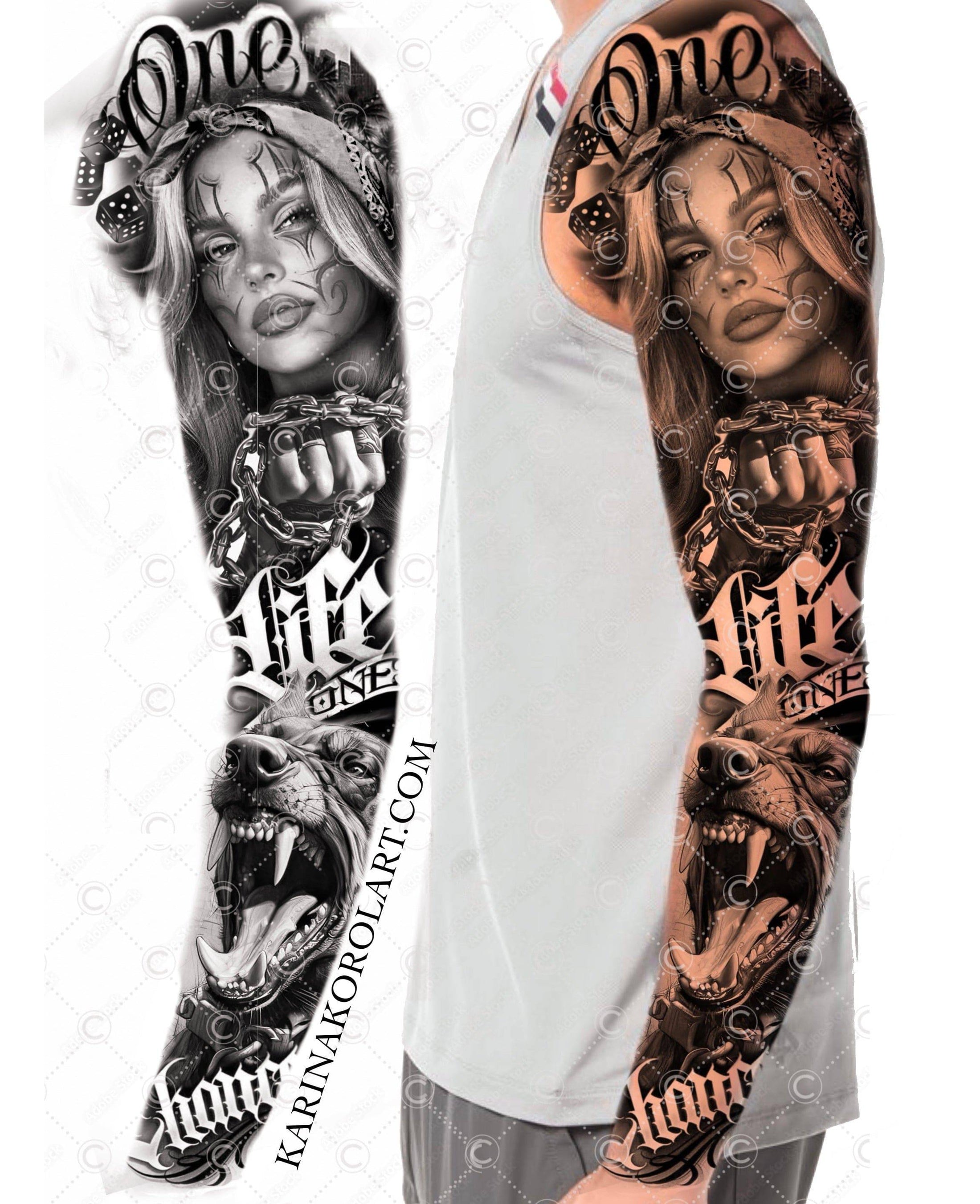 Chicano tattoo design | Karina