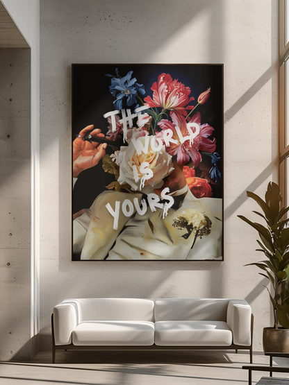 The world is yours Canvas Wall art