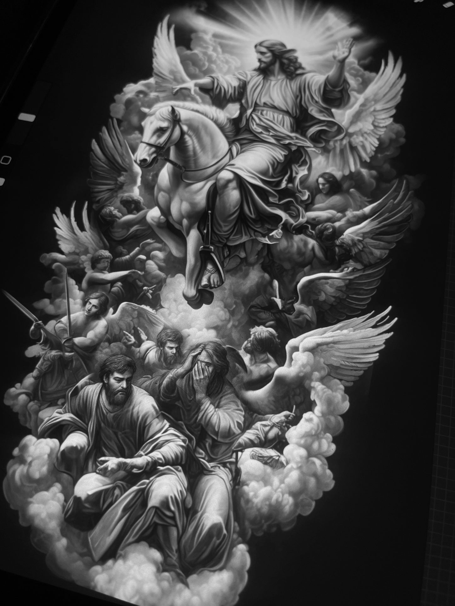 Jesus full sleeve tattoo design