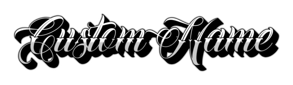 Custom Tattoo Lettering Sketches | Chicano Name Tattoos by Karina Korol