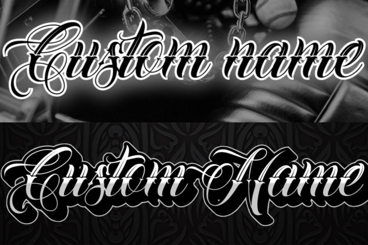 Custom Tattoo Lettering Sketches | Chicano Name Tattoos by Karina Korol
