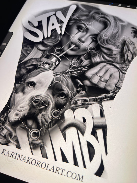 Stay Humble Tattoo Design