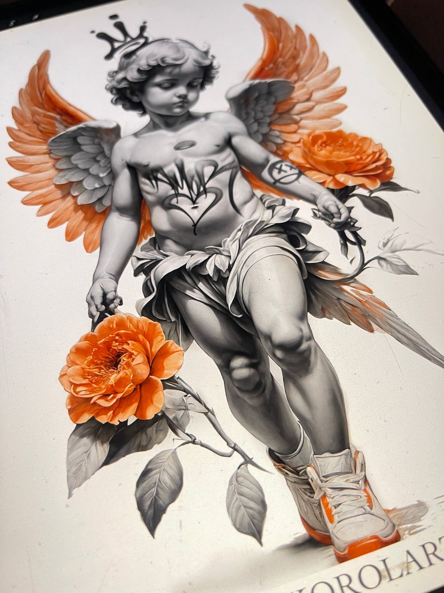 Angel Chicano Tattoo Design